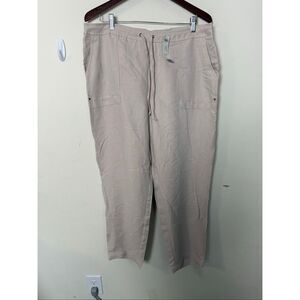 Chico’s NWT Pull-On Drawstring Casual Ankle Pants Cafe Au Lait Women’s Size 2.5